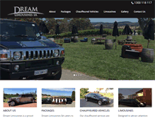 Tablet Screenshot of dreamlimousines.com.au